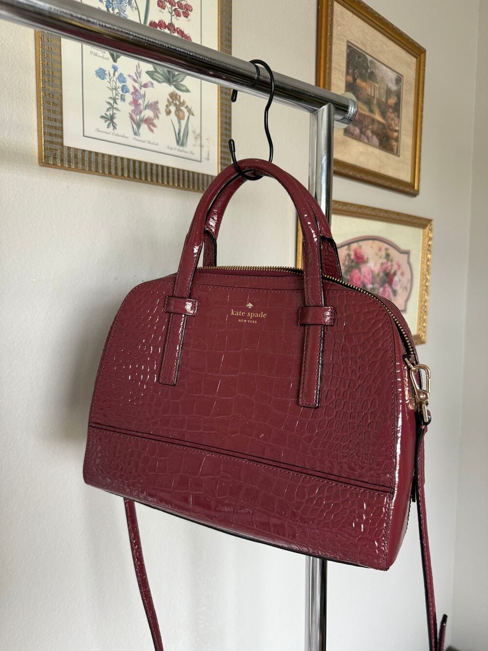Kate Spade New York Riverside Street Exotic Small Felix Satchel